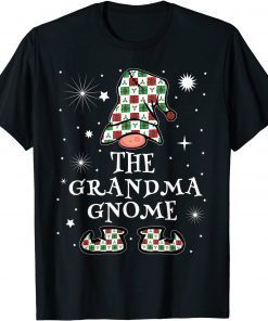 Grandma Gnome Matching Family For Granny Christmas Pajama Classic Shirt