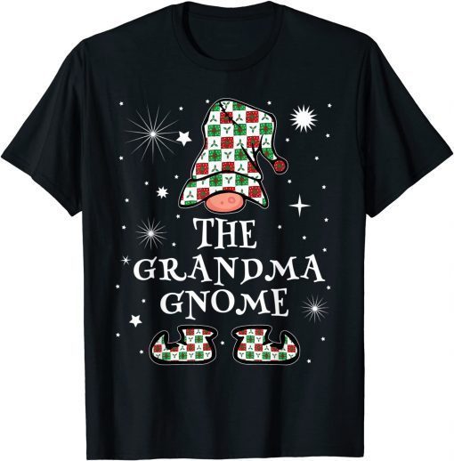 Grandma Gnome Matching Family For Granny Christmas Pajama Classic Shirt