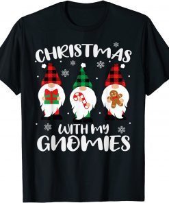 HANGING WITH MY GNOMIES Christmas Xmas Gnome Classic Shirt