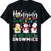 Hanging With My Med Surg Snowmies Nurse Xmas Light Christmas Unisex Shirt