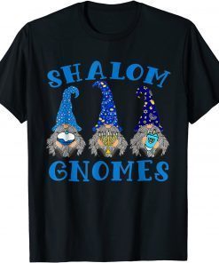 Hanukkah Jewish Shalom Gnomes Chanukah Lights Classic Shirt