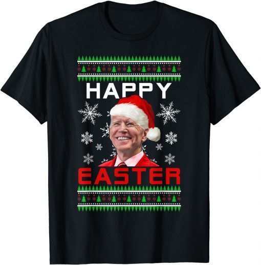 Happy Easter Anti-Joe Biden Santa Ugly Christmas Classic Shirt