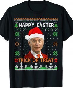 Happy Easter Hlw Joe Biden Christmas Ugly Sweater T-Shirt