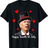 Happy Fourth Of July Joe Biden Confused Valentins day Classic Shirt