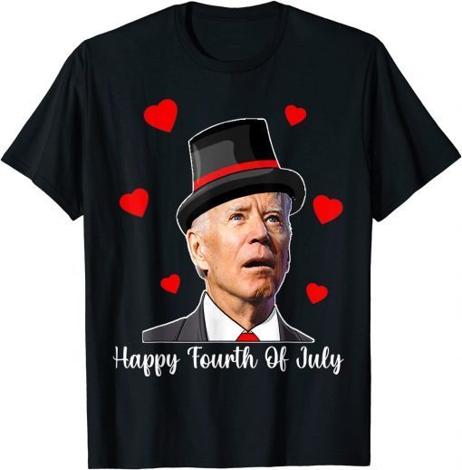 Happy Fourth Of July Joe Biden Confused Valentins day Classic Shirt