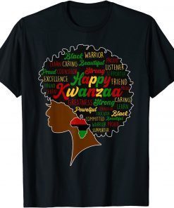 Happy Kwanzaa African Pride Black Woman Seven Principles Unisex Shirt