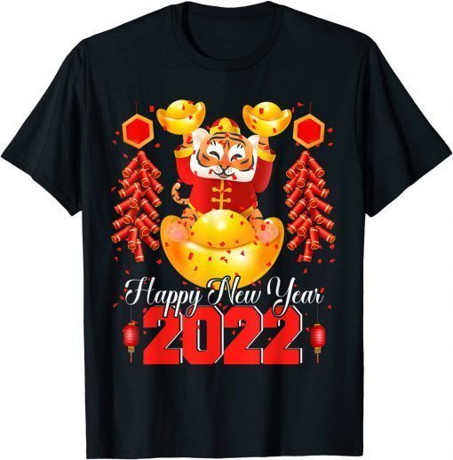 Happy New Year 2022 Cute Lunar New Year Chinese Tiger Year Gift T-Shirt