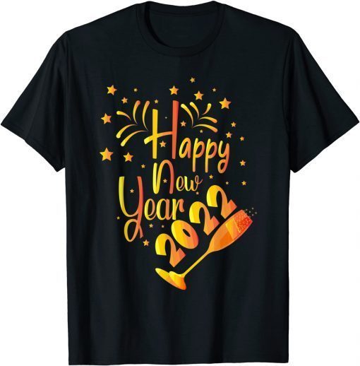 Happy New Year 2022 New Years Eve Pajama Family Gift Shirt