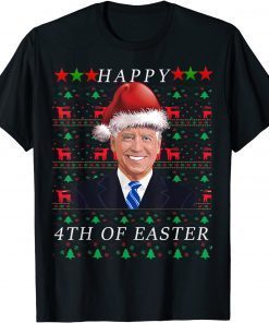 Happy Santa Joe Biden 4th Of July Day Christmas American Unisex Shirt