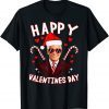 Happy Valentines Day Joe Biden Santa Heart Couple Classic Shirt