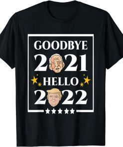 Happy new year 2022 Goodbye 2021 Hello 2022 Gift Shirt