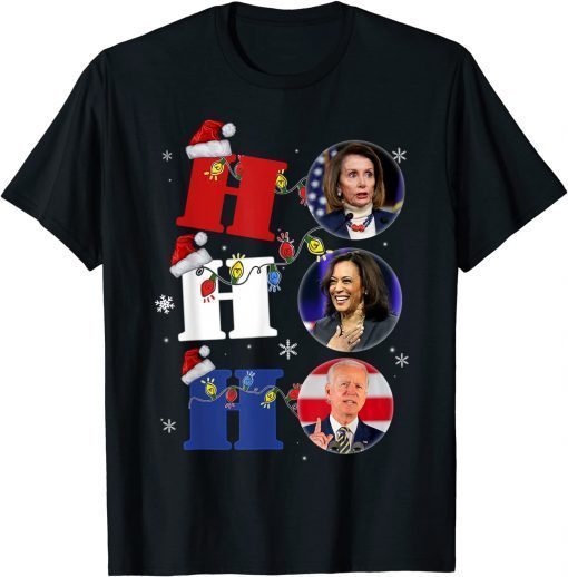 Ho Ho Ho3 Christmas Anti Liberal Let's Go Brandon Gift Shirt