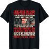 I Believe In God Family Country Proud American Flag Gift Shirt