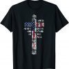 I Kneel At The Cross And Stand At The Flag Unisex Shirt