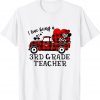 I Love Being A 3rd Grade Teacher Flannel Valentine's Day Classic Shirt
