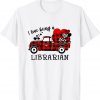 I Love Being A Librarian Buffalo Plaid Heart Valentines Day Unisex Shirt