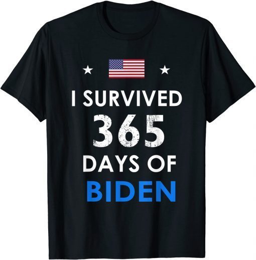 I Survived 365 Days Of Biden Anti Biden Anti Liberal Limited Shirt