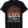 I Teach Smart Cookies Rainbow Boho Christmas Teacher Student Classic Shirt