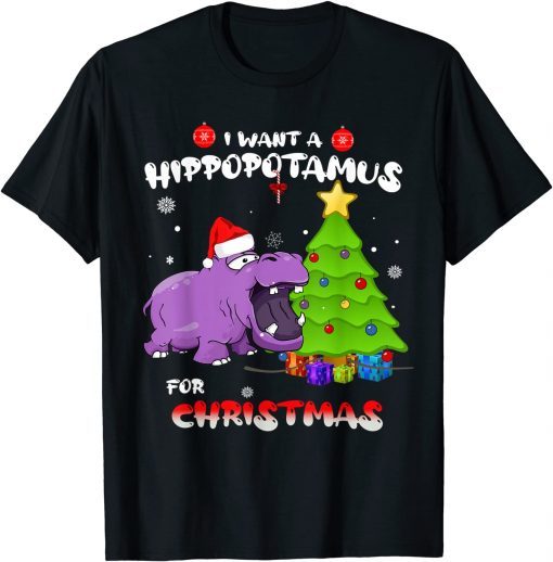 I Want A Hippopotamus For Christmas - All I Want For Xmas T-Shirt