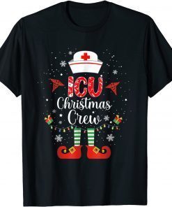 ICU Christmas Nurse Crew Family Group Nursing Xmas Pajama Limited Shirt