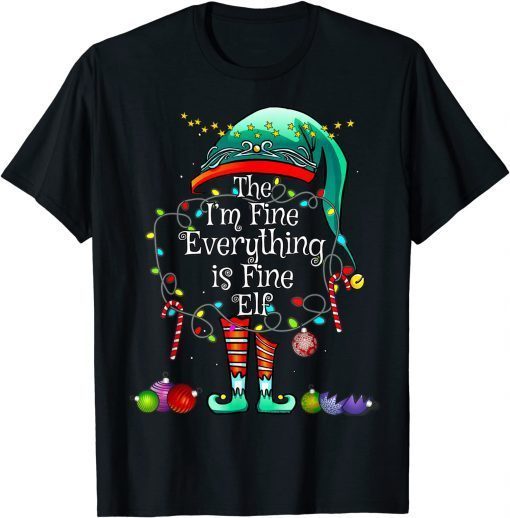 I'm Fine Everything is Fine Elf Matching Family Christmas Classic Shirt