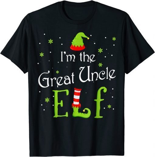 I'm The Great Uncle Elf Xmas Matching Christmas For Family Classic T-Shirt