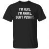 I’m Here I’m Awake Don’t Push It Limited shirt