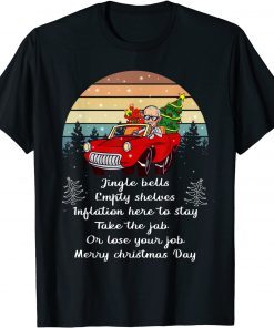 Jingle Joe Biden Funny Santa Trump Ugly Christmas Official Shirt