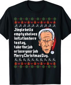 Jingle Joe Biden Santa Biden Ugly Christmas Gift Shirt