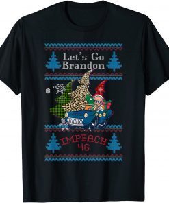 Jingle Joe Biden Santa Impeach 46 Go Brandon USA Ugly Christmas Classic Shirt