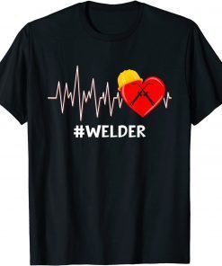 Jobs Heart Cute Welder Couples Valentines Day 2022 Shirt