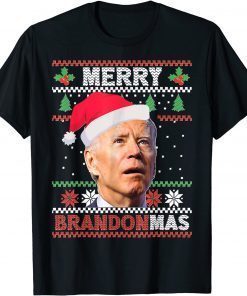 Joe Biden Happy BrandonMas Ugly Christmas Classic Shirt