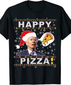 Joe Biden Happy Pizza Ugly Christmas Sweater Unisex Shirt