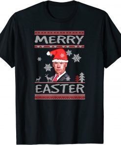 Joe Biden Merry Easter Ugly Christmas Pajama Gift Shirt