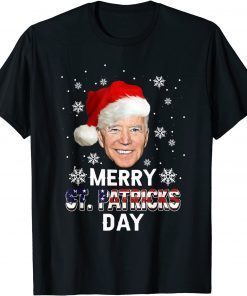 Joe Biden President Merry St. Patricks Day USA Flag Unisex Shirt