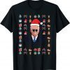 Joe Biden Santa Merry 100 Days Of School New Year Classic T-Shirt