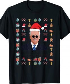 Joe Biden Santa Merry 100 Days Of School New Year Classic T-Shirt