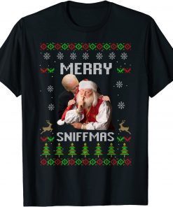 Joe Biden Santa Merry Sniffmas Meme Ugly Christmas Classic Shirt
