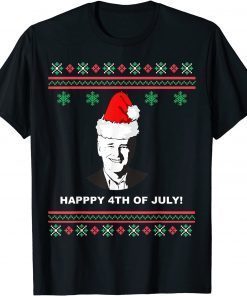 Joe Biden Ugly Christmas Sweater Happy 4th Of July Classic Shirt