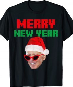 Joe Biden Ugly Christmas Sweater Merry New Year 2022 T-Shirt