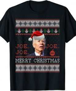 Joe Joe Merry Christmas Biden Ugly Sweater Anti Biden Xmas Limited Shirt
