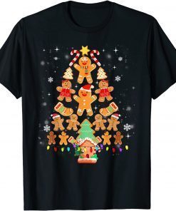 Jolly Gingerbread Christmas Tree Gingerbread Unisex Shirt