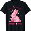 Kawaii Rabbits Bubble Tea Boba Just A Girl Who Loves Bunnies Unisex Shirt