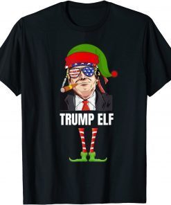 King Elf Trump Elf Drinking Christmas Pajama Matching Classic Shirt