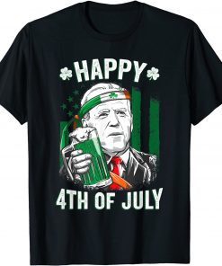 Leprechaun Biden Happy 4th Of July St Patrick's Day Gift Shirt