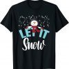 Let It Snow Snowman Stars Classic Shirt