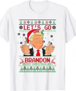 Let's Go 2022 Brandon Trump Ugly Christmas 2021 Unisex Shirt