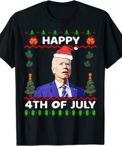 Let's Go 2024 Brandon Happy 4th of July Ugly Christmas Classic Shirt