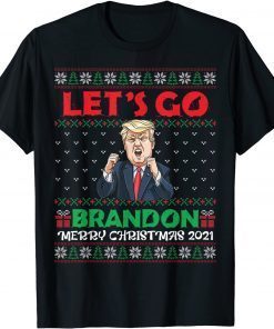Let's Go 2024 Go Brandon Trump 2024 Ugly Christmas Unisex Shirt
