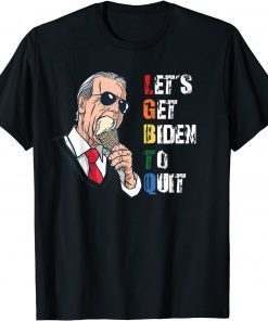 Let's Go Biden LGBT Pro Trump 2024 Flag Anti Joe Biden Gift Shirt